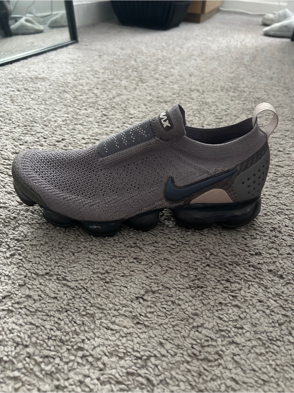 Nike VaporMax Flyknit Slip-On Sneakers - Gray - Picture 6 of 8